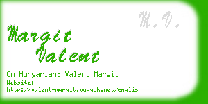 margit valent business card